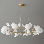 Evenielis Floral Brass Chandelier - Lamp Outdoor