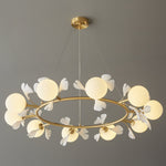 Evenielis Floral Brass Chandelier - Lamp Outdoor