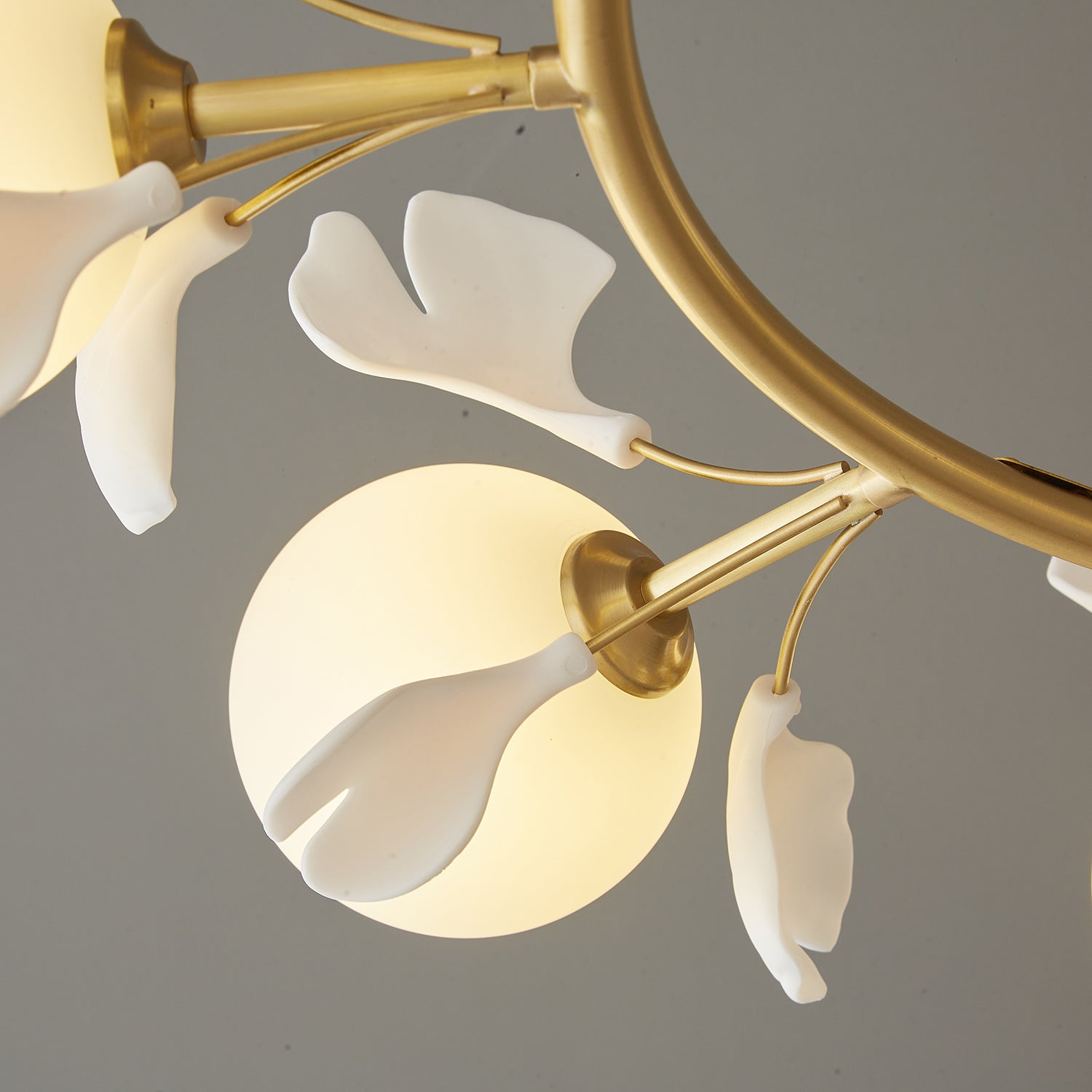 Evenielis Floral Brass Chandelier - Lamp Outdoor
