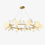 Evenielis Floral Brass Chandelier - Lamp Outdoor