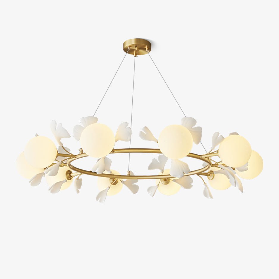 Evenielis Floral Brass Chandelier - Lamp Outdoor