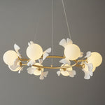 Evenielis Floral Brass Chandelier - Lamp Outdoor