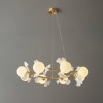 Evenielis Floral Brass Chandelier - Lamp Outdoor