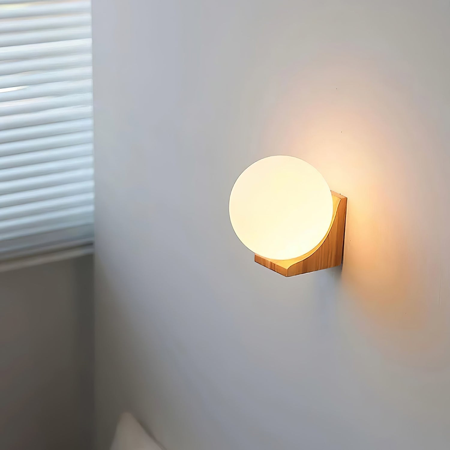 Evelyn Minimalist Glass Wall Lamp