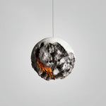 Ilphaara Irregular Planet Metal Plastic Pendant Lamp - Lamp Outdoor