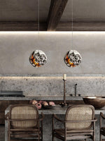 Ilphaara Irregular Planet Metal Plastic Pendant Lamp - Lamp Outdoor