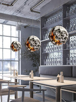 Ilphaara Irregular Planet Metal Plastic Pendant Lamp - Lamp Outdoor
