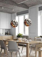 Ilphaara Irregular Planet Metal Plastic Pendant Lamp - Lamp Outdoor