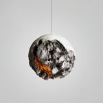 Ilphaara Irregular Planet Metal Plastic Pendant Lamp - Lamp Outdoor