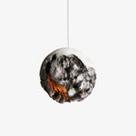 Ilphaara Irregular Planet Metal Plastic Pendant Lamp - Lamp Outdoor