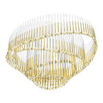 Cicarir Gradient Gold Glass Chandelier - Lamp Outdoor