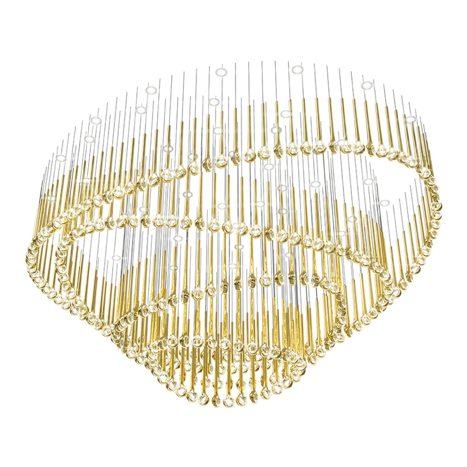 Cicarir Gradient Gold Glass Chandelier - Lamp Outdoor