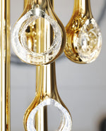 Cicarir Gradient Gold Glass Chandelier - Lamp Outdoor