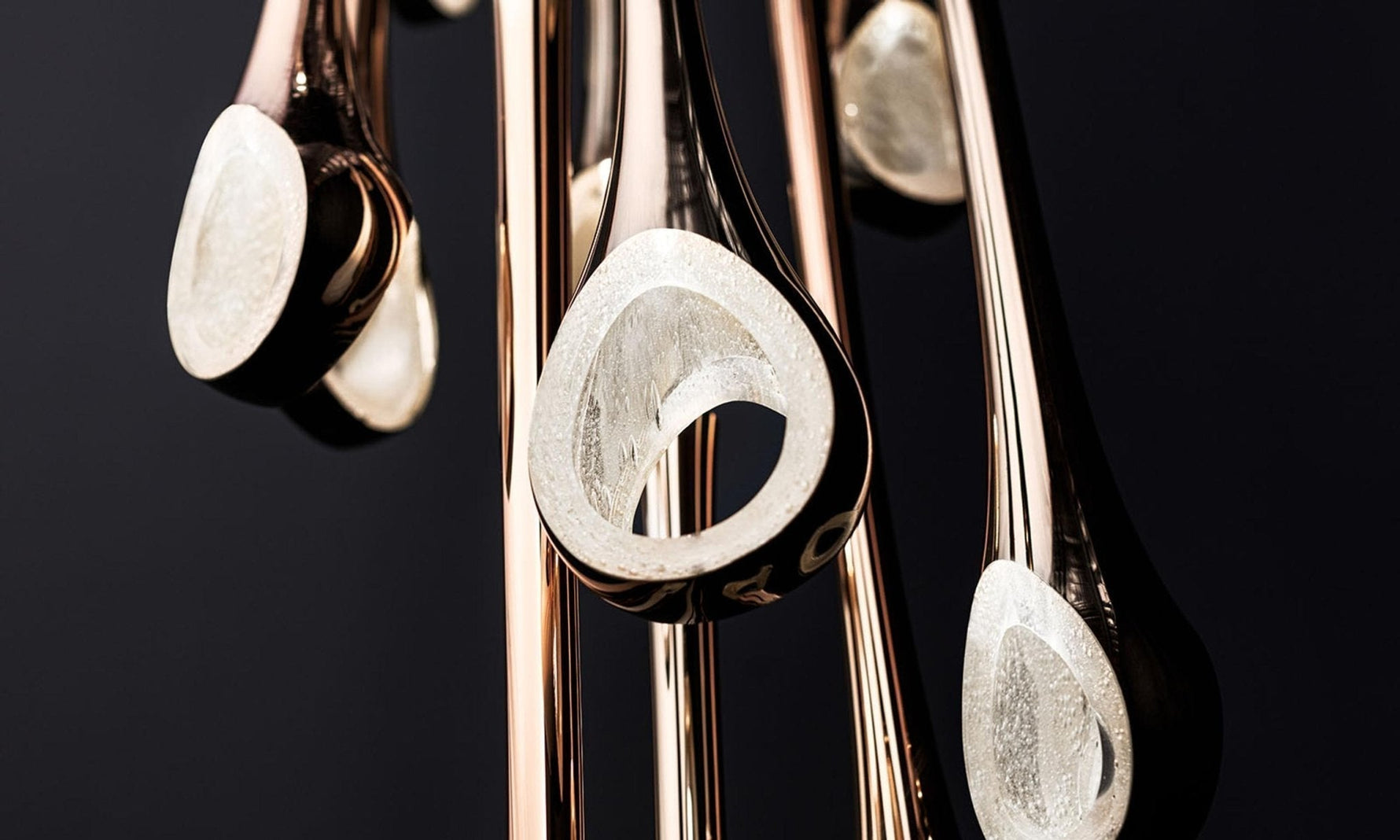 Cicarir Gradient Gold Glass Chandelier - Lamp Outdoor