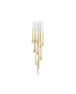Cicarir Gradient Gold Glass Chandelier - Lamp Outdoor