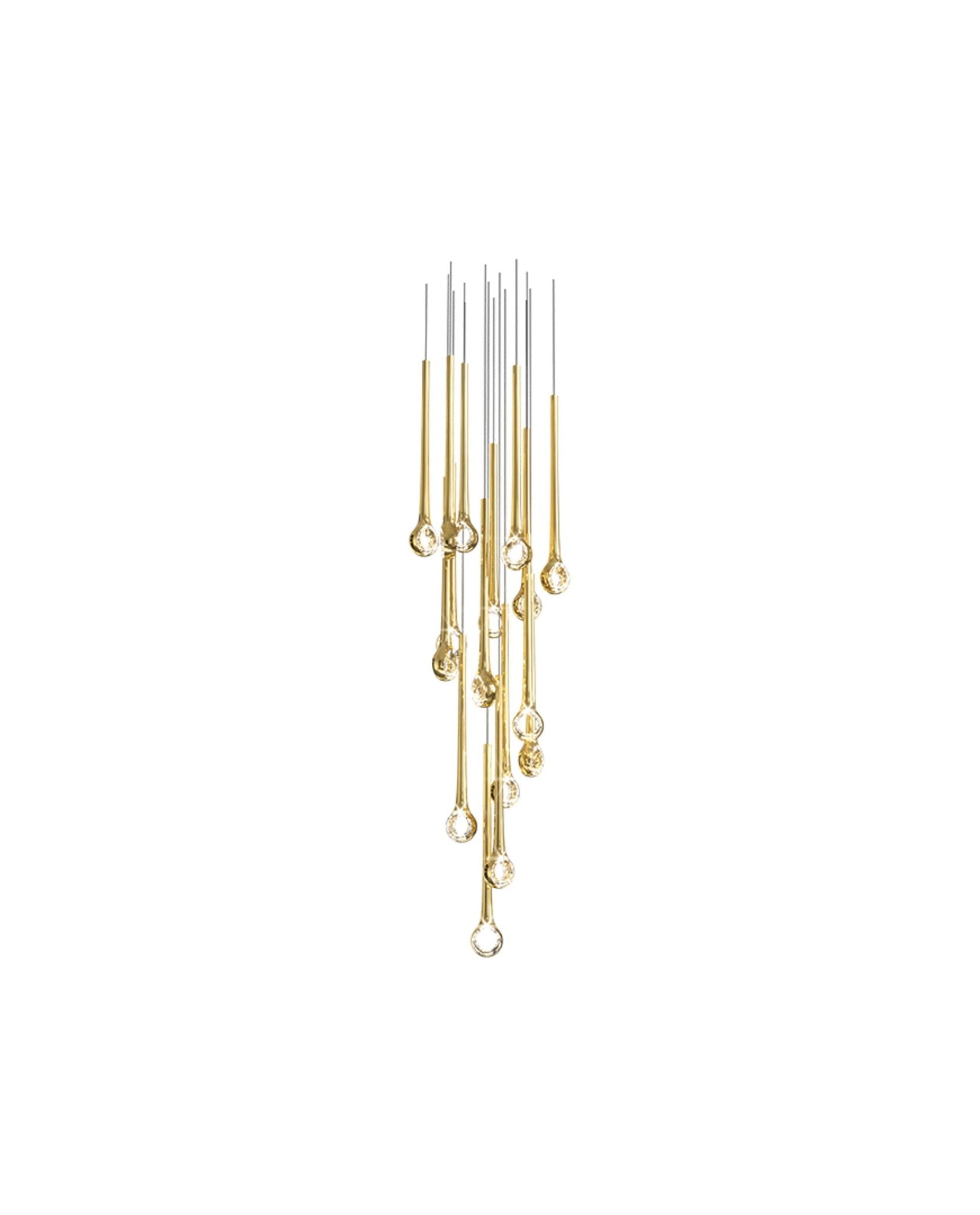 Cicarir Gradient Gold Glass Chandelier - Lamp Outdoor