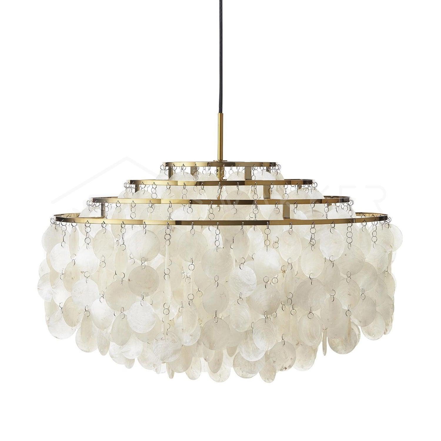 Round Shell Chandelier - Lamp Outdoor