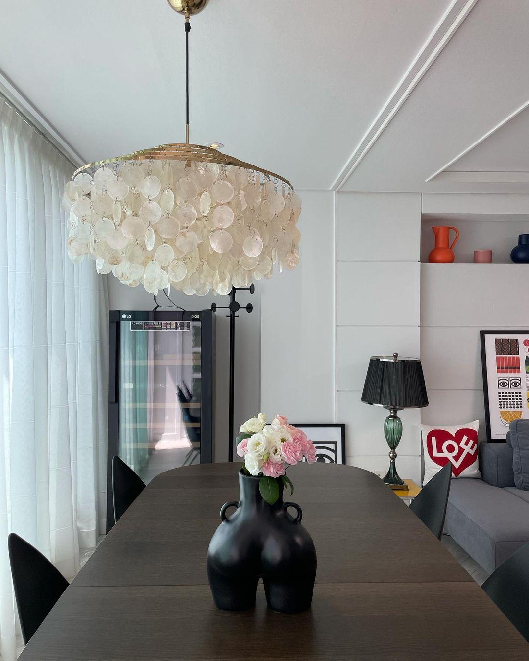 Round Shell Chandelier - Lamp Outdoor