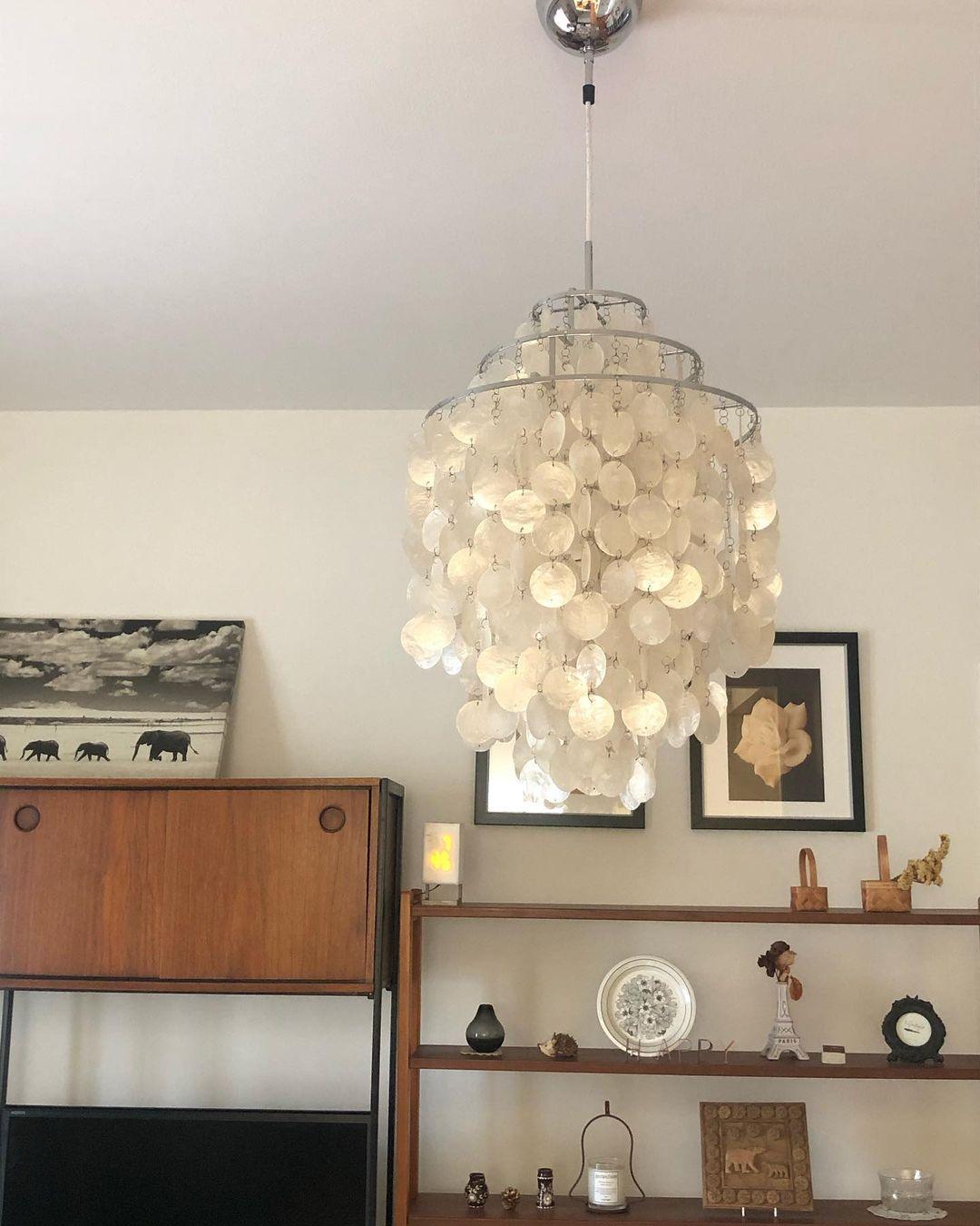 Round Shell Chandelier - Lamp Outdoor
