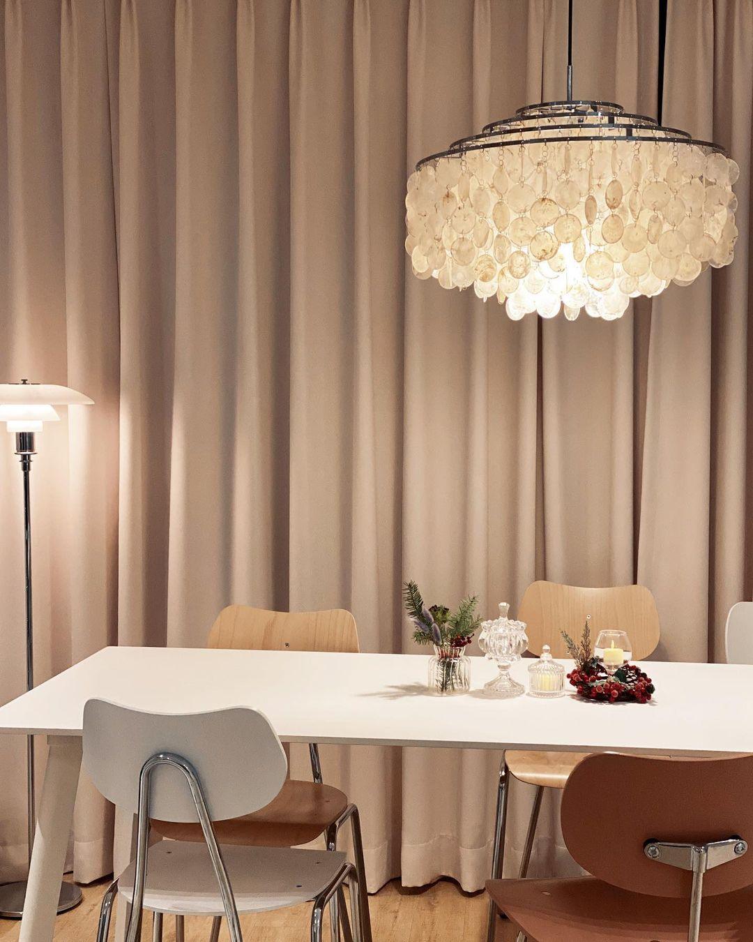 Round Shell Chandelier - Lamp Outdoor