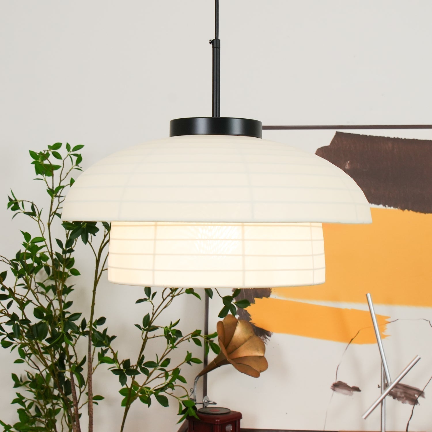Fabric Art Hanging Lamp - Lamp Outdoor