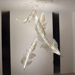 Zeshaen Individual Creativity Falling Leaves Glass Chandelier - Lamp Outdoor