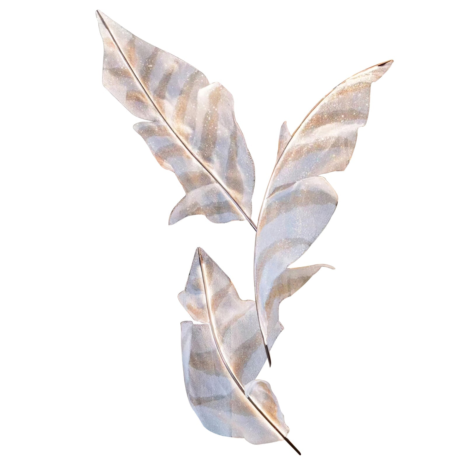 Zeshaen Individual Creativity Falling Leaves Glass Chandelier - Lamp Outdoor