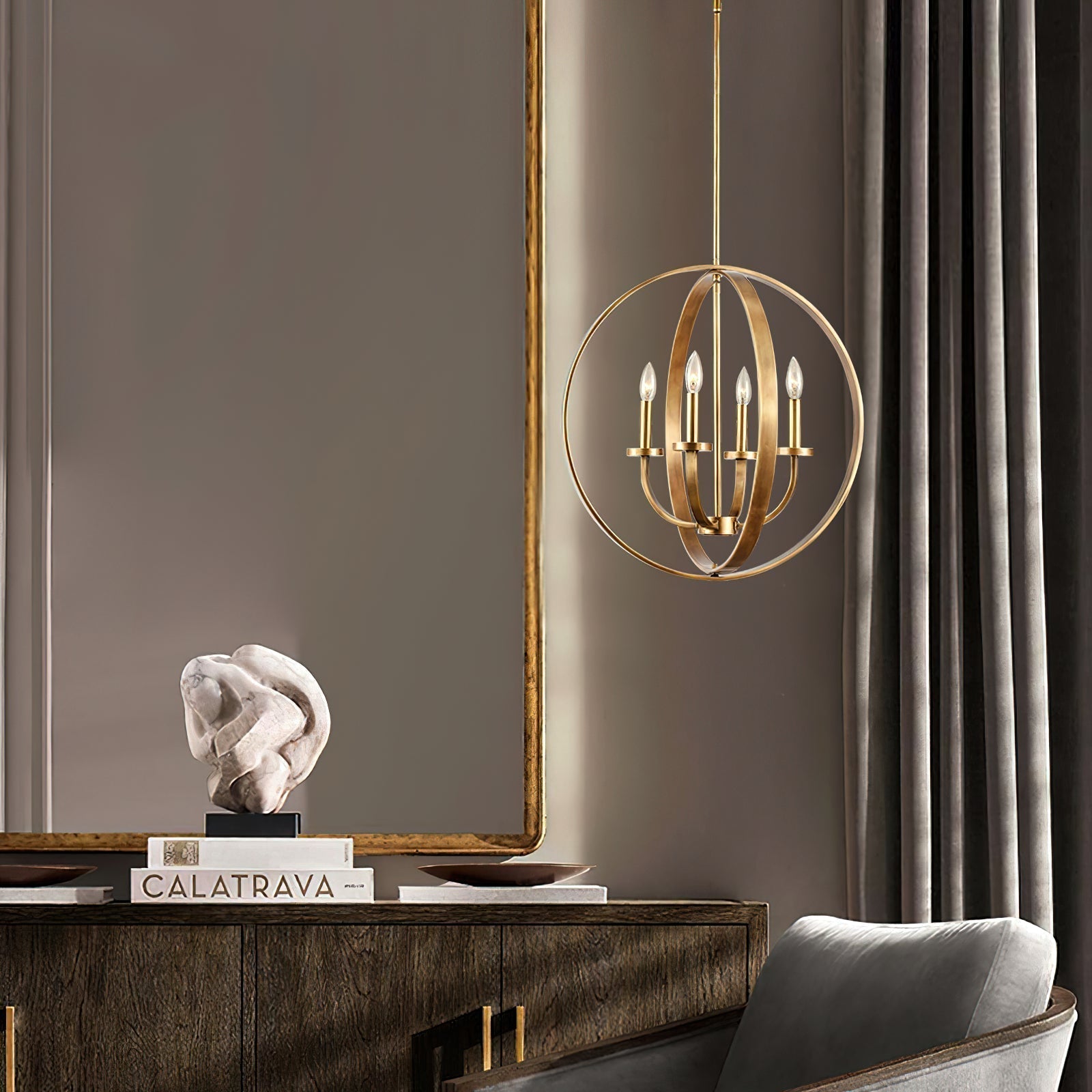 Farmhouse Lantern Chandelier - Lamp Outdoor