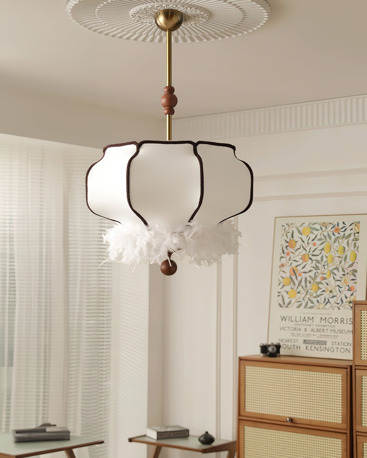 Feathered Lantern Pendant Light - Lamp Outdoor