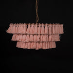 Lustra Chandelier Pink Bohemian Chic - Letslighting