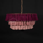 Lustra Chandelier Pink Bohemian Chic - Letslighting