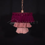 Lustra Chandelier Pink Bohemian Chic - Letslighting