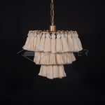 Lustra Chandelier Pink Bohemian Chic - Letslighting