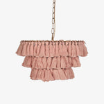 Lustra Chandelier Pink Bohemian Chic - Letslighting