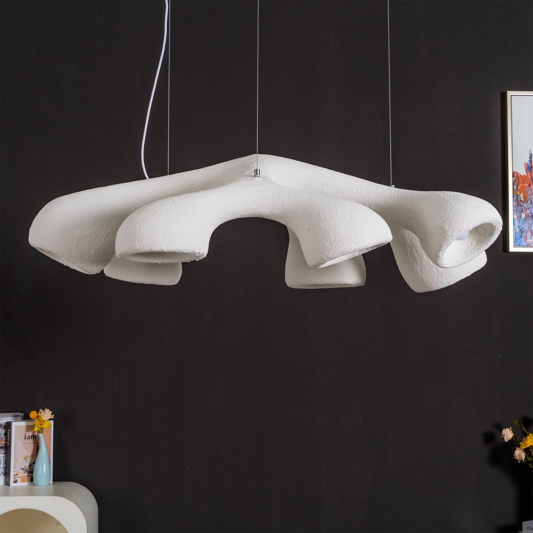 Wave Modern Polystyrene Pendant Light - Lamp Outdoor