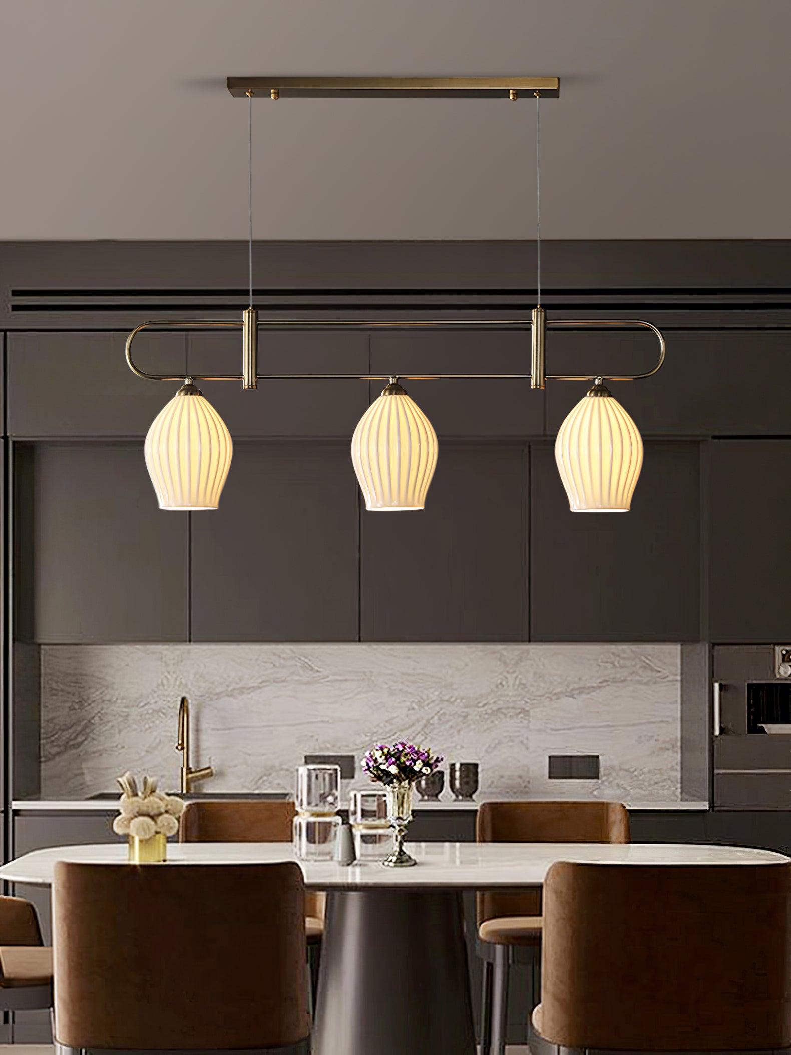 Arlirir Modern Minimalist Art Metal Ceramic Pendant Light - Lamp Outdoor