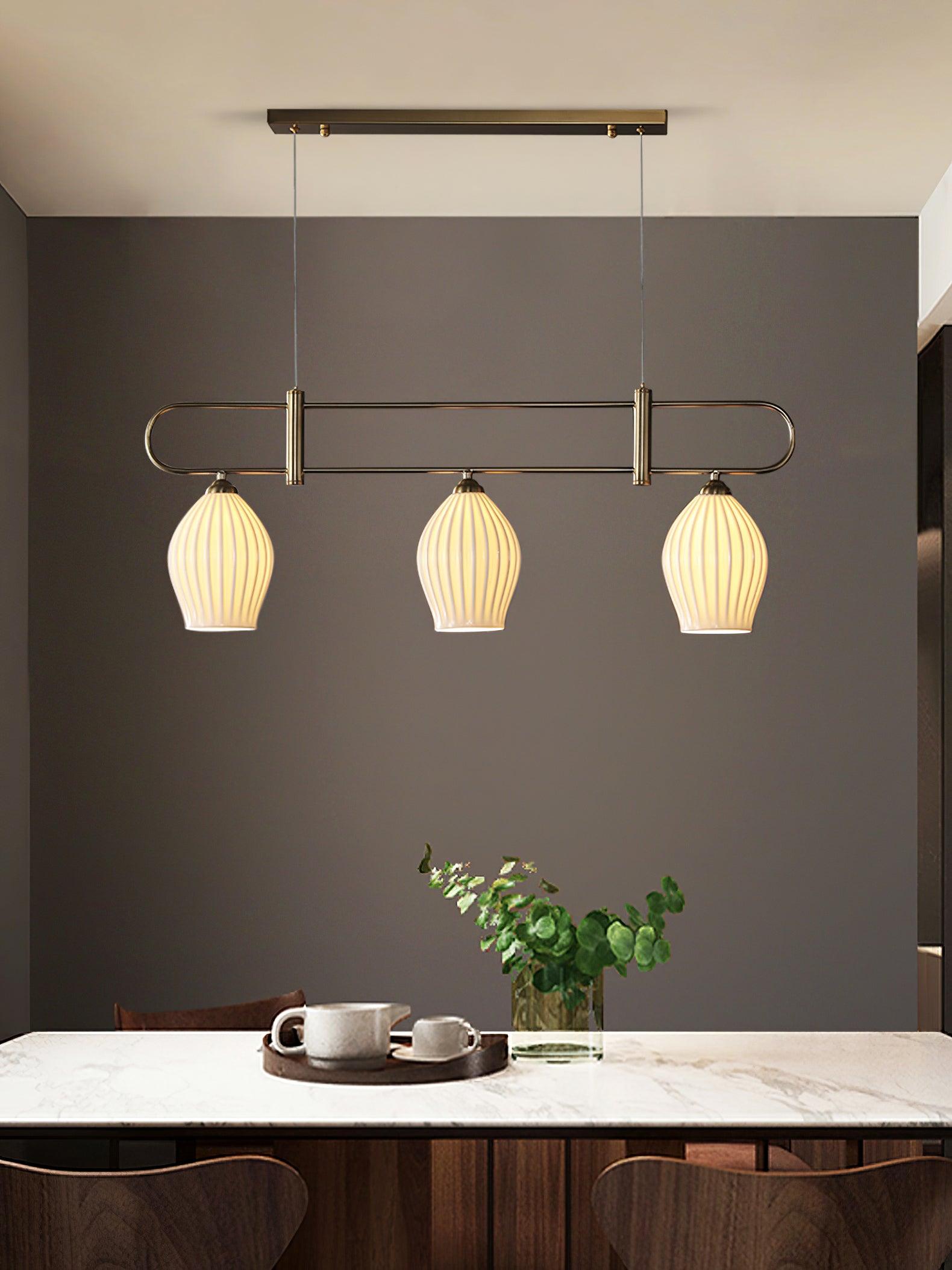 Arlirir Modern Minimalist Art Metal Ceramic Pendant Light - Lamp Outdoor