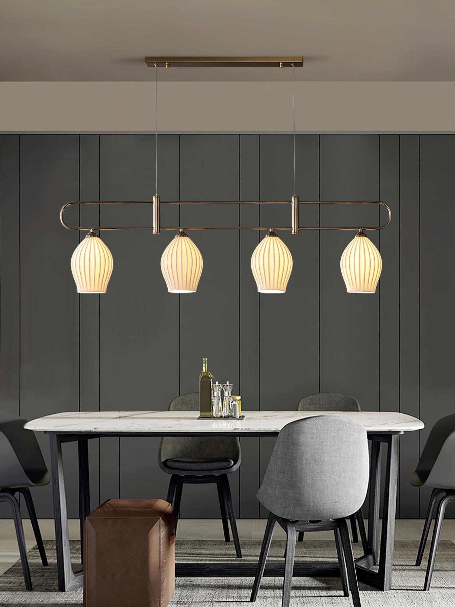 Arlirir Modern Minimalist Art Metal Ceramic Pendant Light - Lamp Outdoor