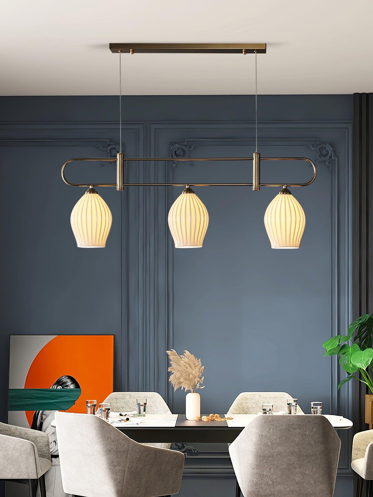 Arlirir Modern Minimalist Art Metal Ceramic Pendant Light - Lamp Outdoor