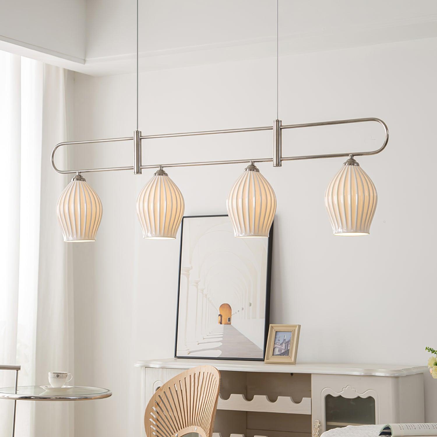 Arlirir Modern Minimalist Art Metal Ceramic Pendant Light - Lamp Outdoor