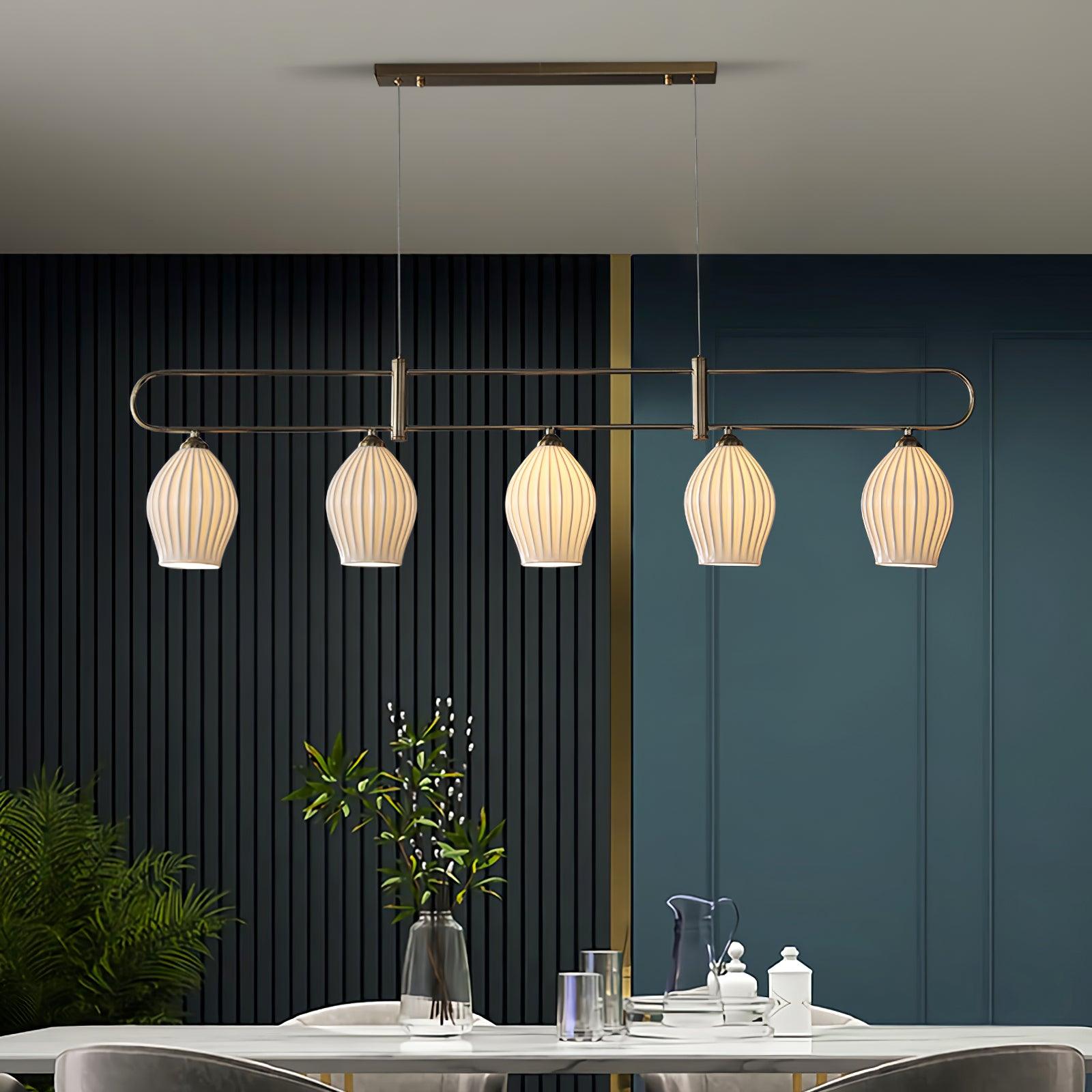 Arlirir Modern Minimalist Art Metal Ceramic Pendant Light - Lamp Outdoor