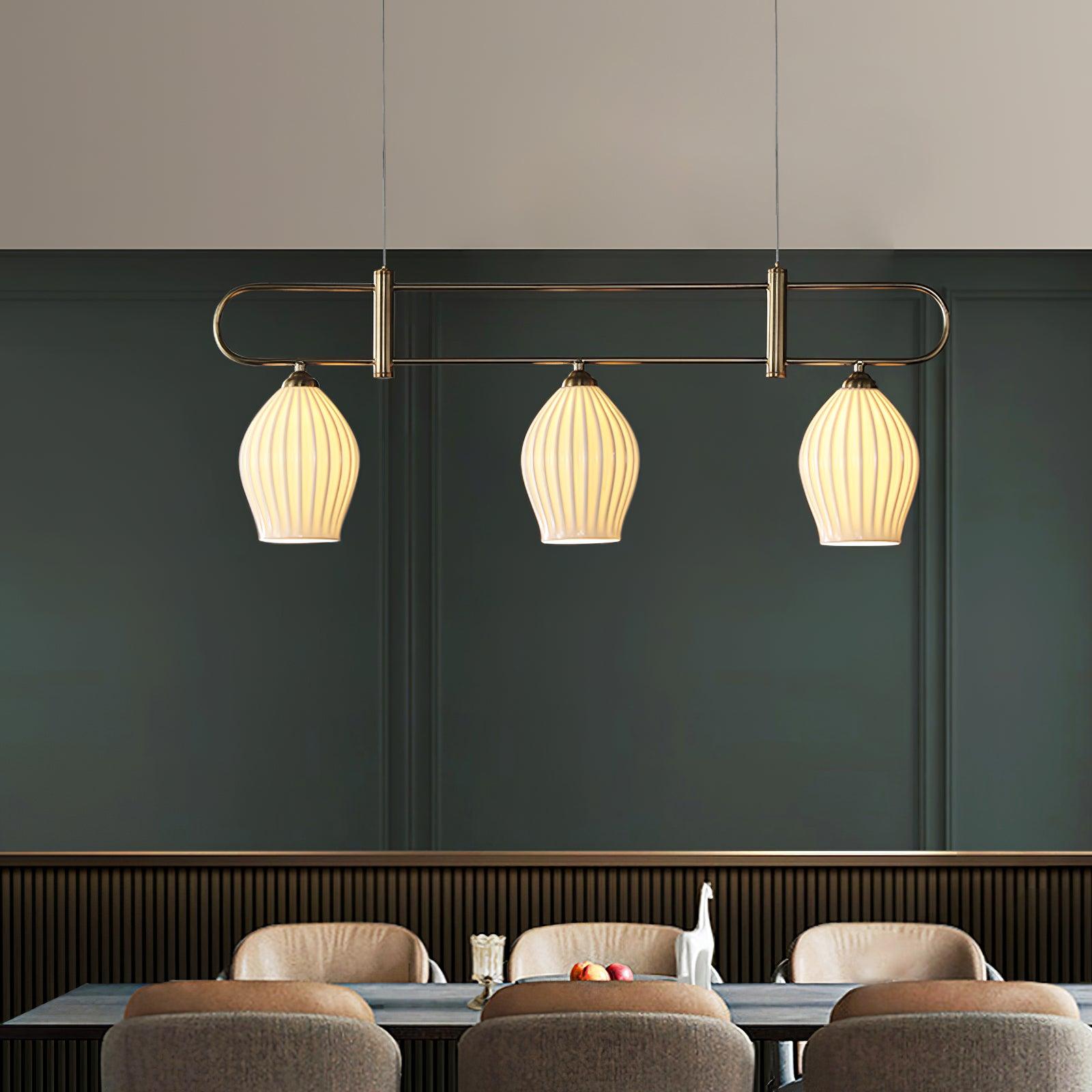 Arlirir Modern Minimalist Art Metal Ceramic Pendant Light - Lamp Outdoor