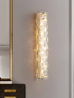 Lumix Brass Glass Glam Wall Lamp - Letslighting