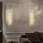 Lumix Brass Glass Glam Wall Lamp - Letslighting