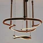 Cesorora Curved Artificial Leather Chandelier - Lamp Outdoor