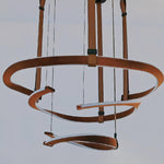 Cesorora Curved Artificial Leather Chandelier - Lamp Outdoor