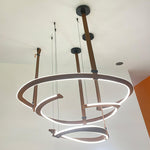 Cesorora Curved Artificial Leather Chandelier - Lamp Outdoor