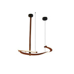 Cesorora Curved Artificial Leather Chandelier - Lamp Outdoor