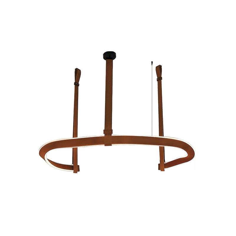 Cesorora Curved Artificial Leather Chandelier - Lamp Outdoor