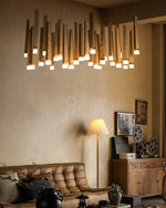 Armarila Firewood Stick Wood Chandelier - Lamp Outdoor